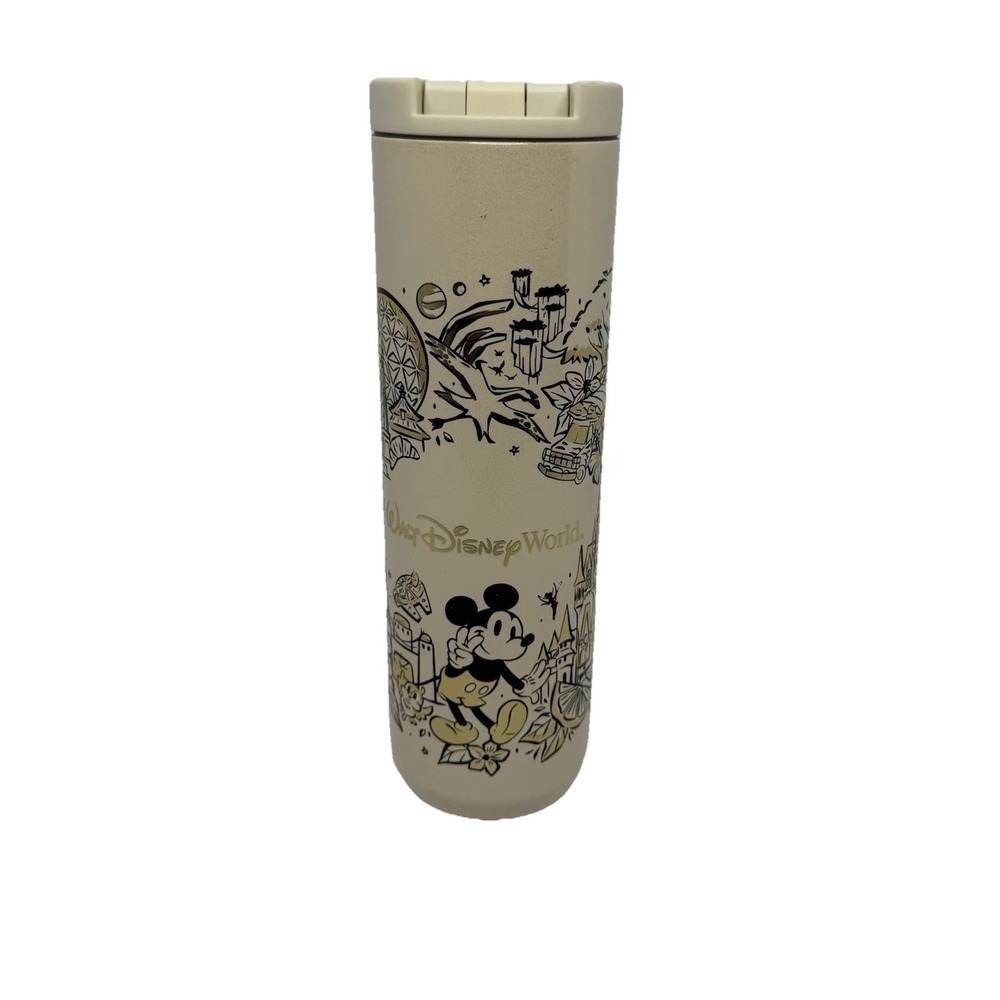 Disneyâ Parks Starbucks Walt Disney World Tumbler Cup 16 oz Cream Gold